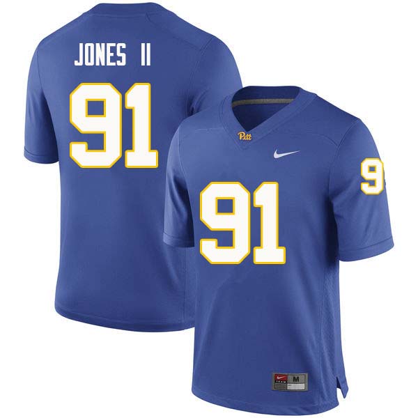 Men #91 Patrick Jones II Pittsburgh Panthers College Football Jerseys Sale-Royal